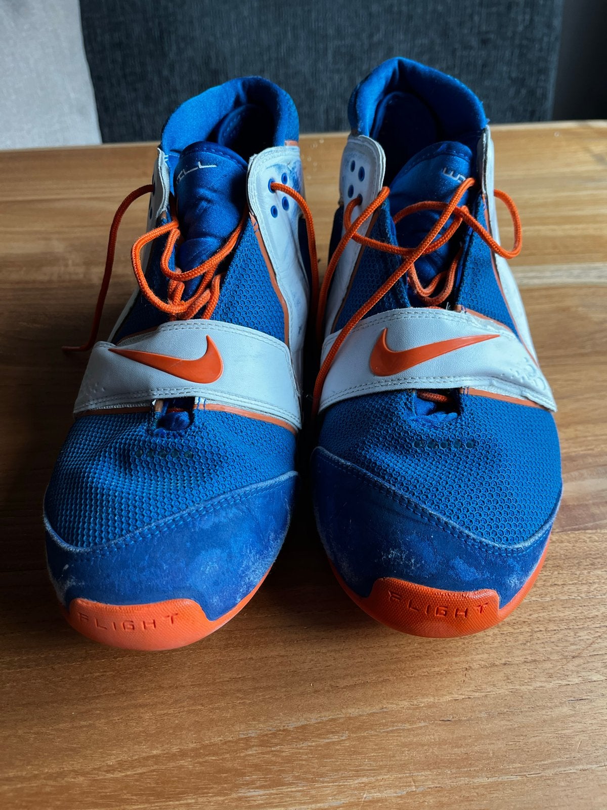 Vintage Nike Flight Florida Gators Basketbalschoenen, Ophalen of Verzenden, Gedragen, Blauw, Sneakers of Gympen