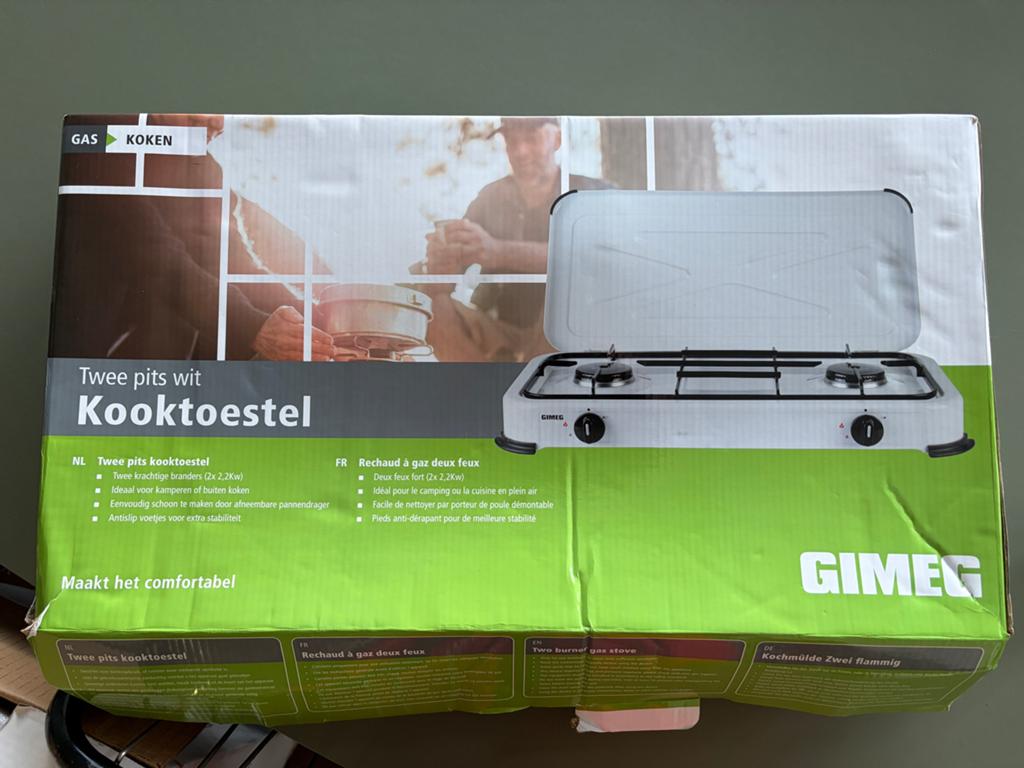 Nieuw in verpakking: Gigmeg 2-pits kookstel, Caravans en Kamperen, Ophalen, Nieuw