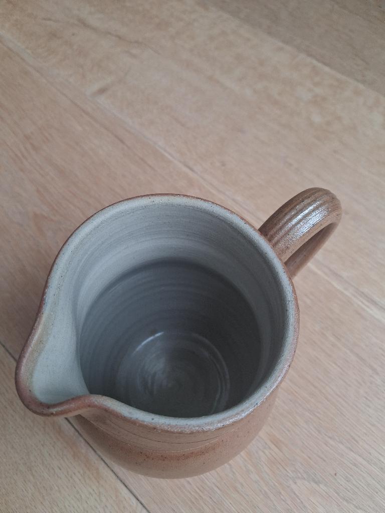 Vintage Poterie Renault Argent kannetje - Frans steengoed, Ophalen of Verzenden