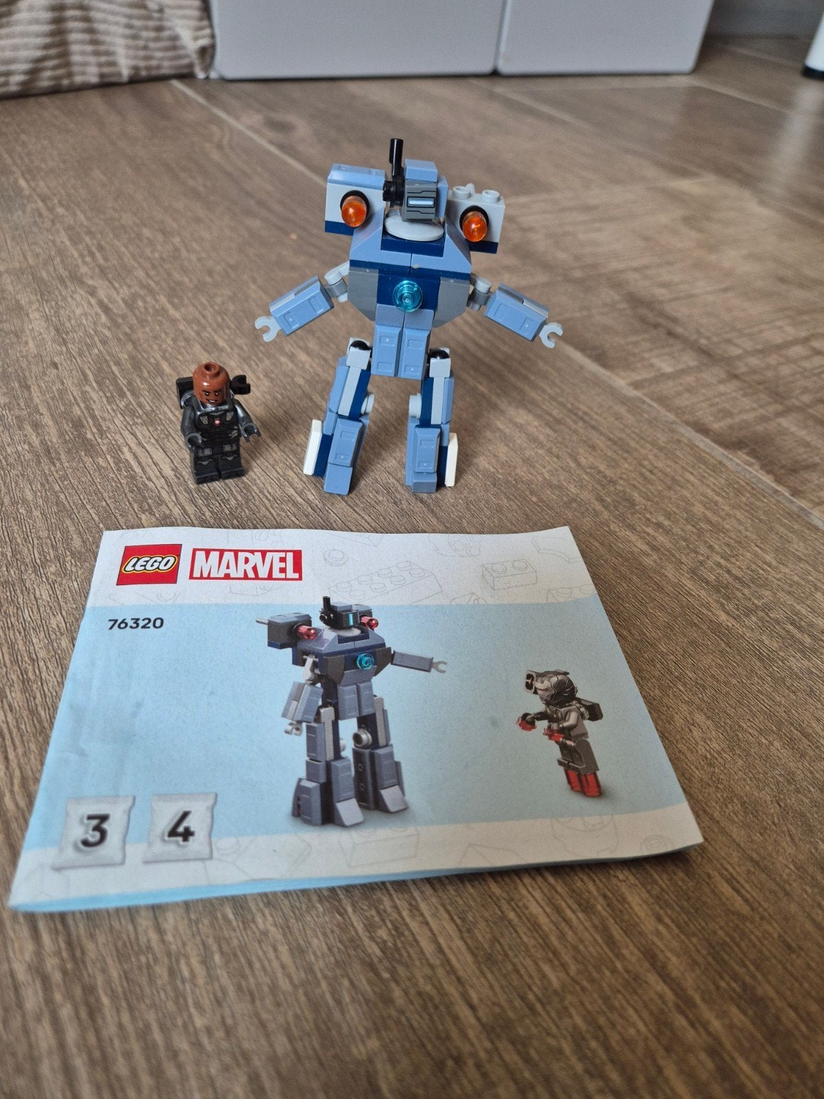 LEGO Marvel 76320 War Machine Mech met minifiguur, Ophalen of Verzenden, Zo goed als nieuw, Overige merken