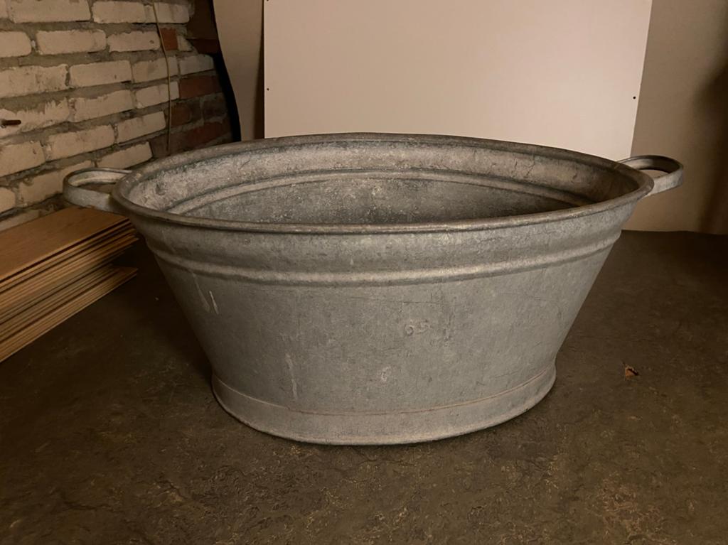 Kuip zink tuin, Minder dan 30 cm, Rond, Ophalen of Verzenden, Zo goed als nieuw