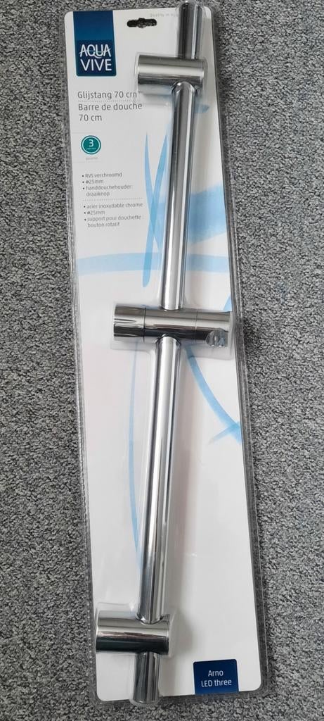 Aqua Vive Glijstang 70 cm - Chroom, Ophalen of Verzenden