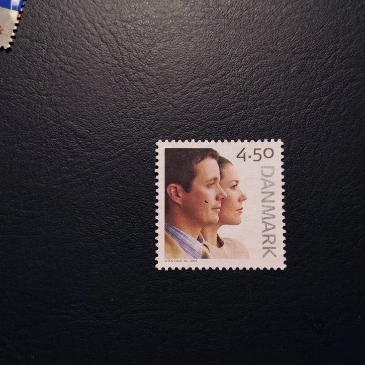 Postzegel Denemarken 4.50 DKK - STEINWALD Est. 2004, Ophalen of Verzenden, Overige landen, Gestempeld