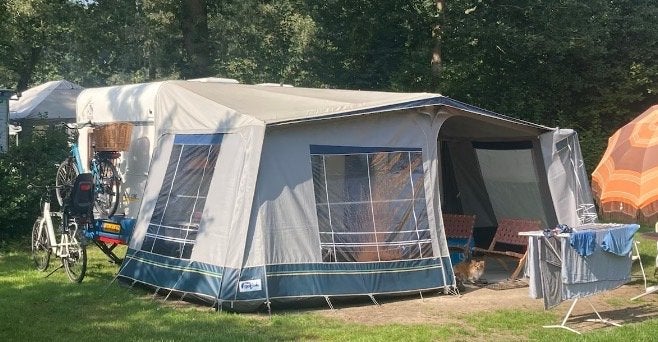 PVC voortent maat 11 - Geschikt voor vaste staanplaats, Ophalen, Gebruikt