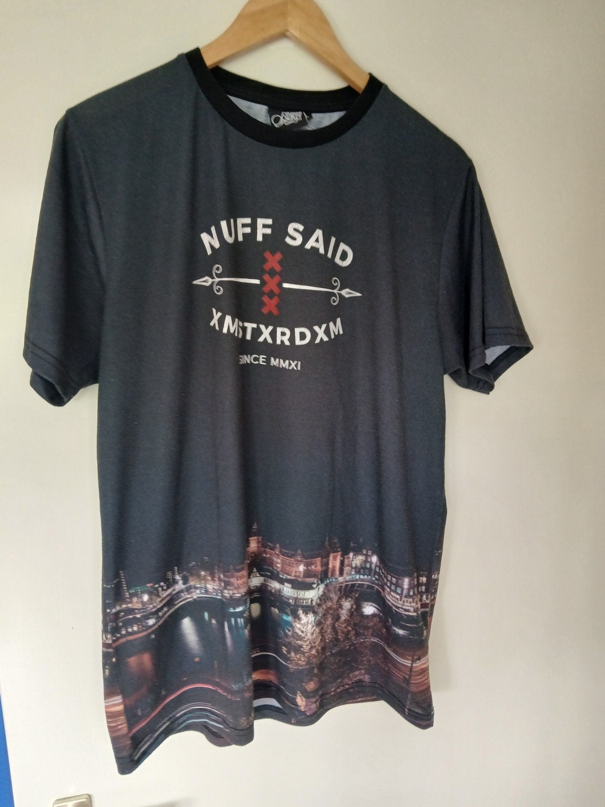 Nuff Said XXX t shirt zwart maat L, Maat 52/54 (L), Nuff Said XXX, Zwart, Ophalen of Verzenden