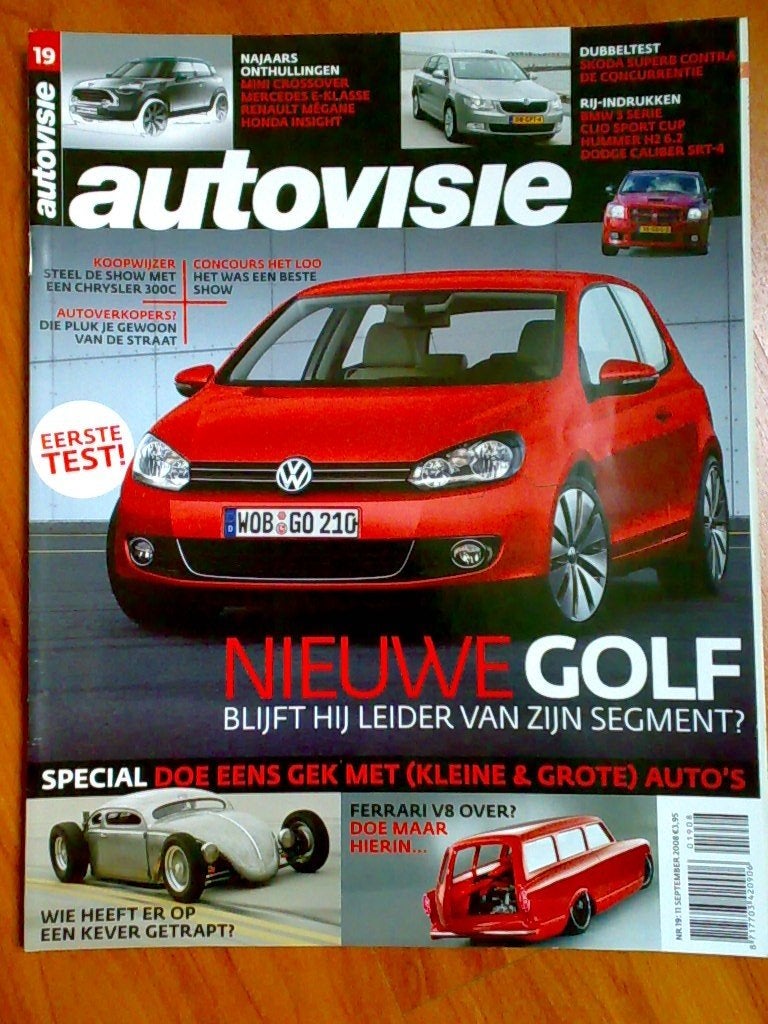 AutoVisie: Renault Megane, Honda Insight, VW Golf 6, BMW 3, Boeken, Ophalen of Verzenden, Zo goed als nieuw, Algemeen