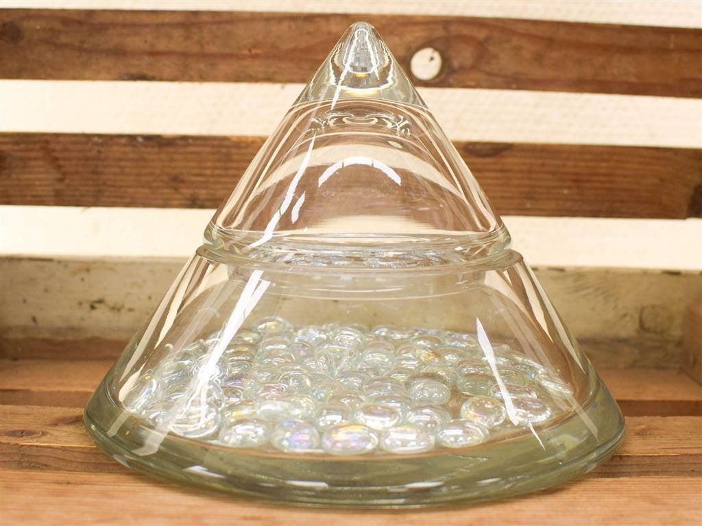 Glazen Bonbon schaal 51478, Huis en Inrichting, Ophalen of Verzenden, Gebruikt, Rond, Glas