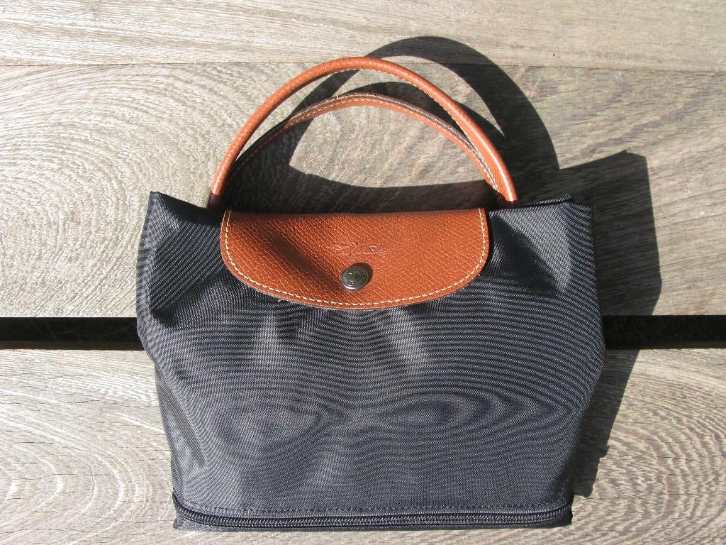 LONGCHAMP TAS "LE PLIAGE ORIGINAL", Ophalen of Verzenden, Zo goed als nieuw, Zwart, Handtas
