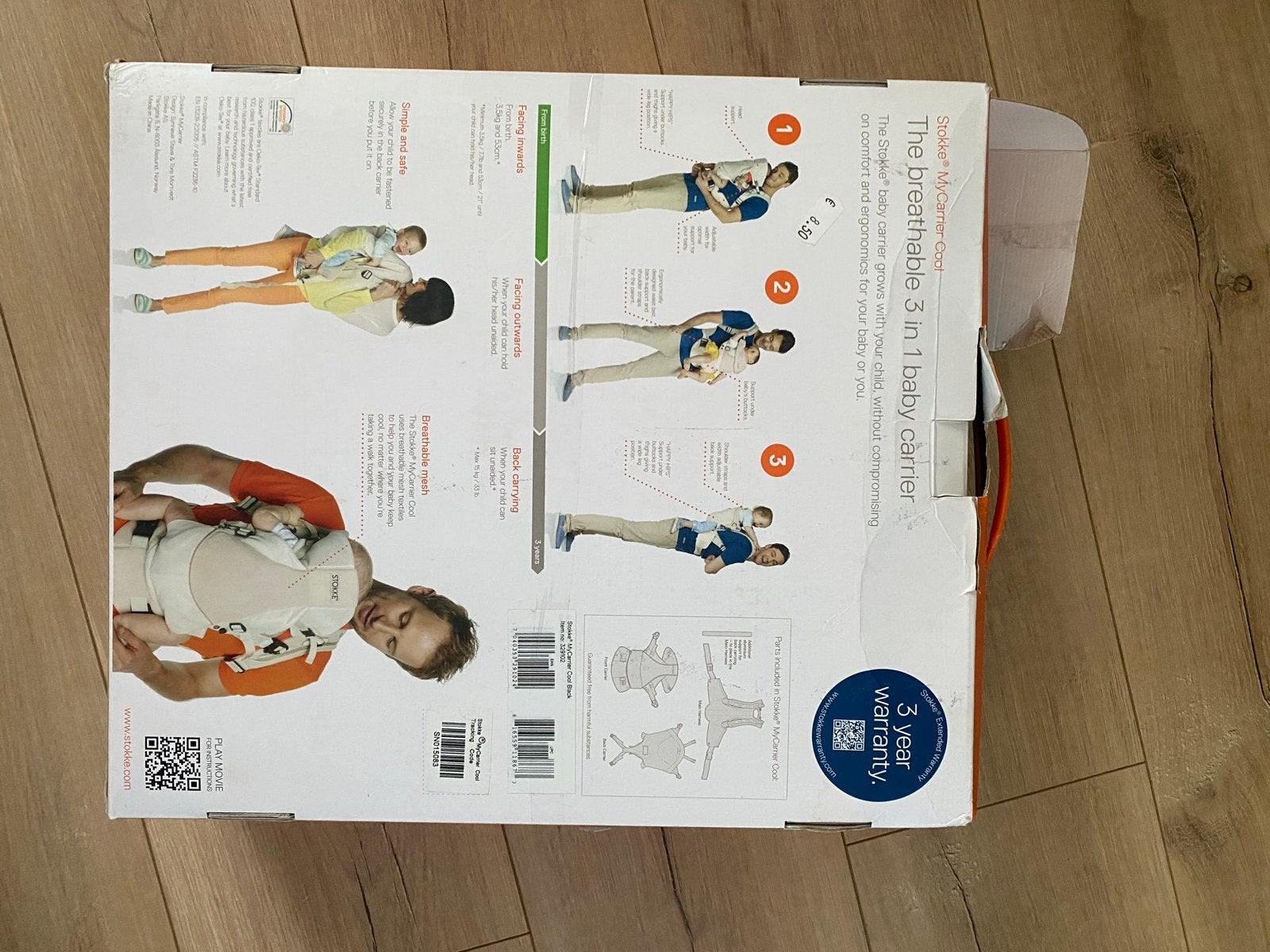 Stokke MyCarrier Cool 3-in-1 Draagzak - Ademend, Kinderen en Baby's, Babydragers en Draagdoeken, Ophalen, Zo goed als nieuw, Buik, Rug of Zij