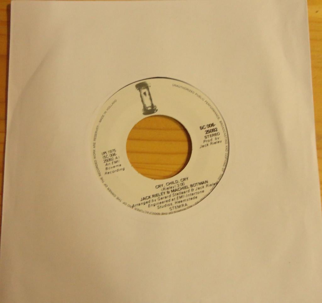 Jack Rielly & Machiel Botman > Cry child Cry, Ophalen of Verzenden, Gebruikt, 7 inch, Pop