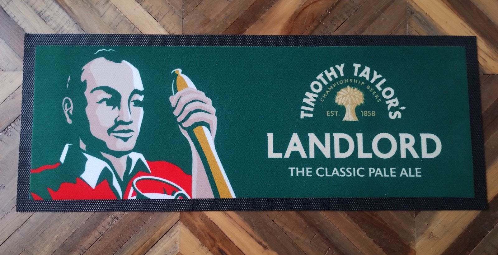 Timothy Taylor's Pale Ale bier barmat, Ophalen of Verzenden, Nieuw, Reclamebord, Plaat of Schild, Overige merken
