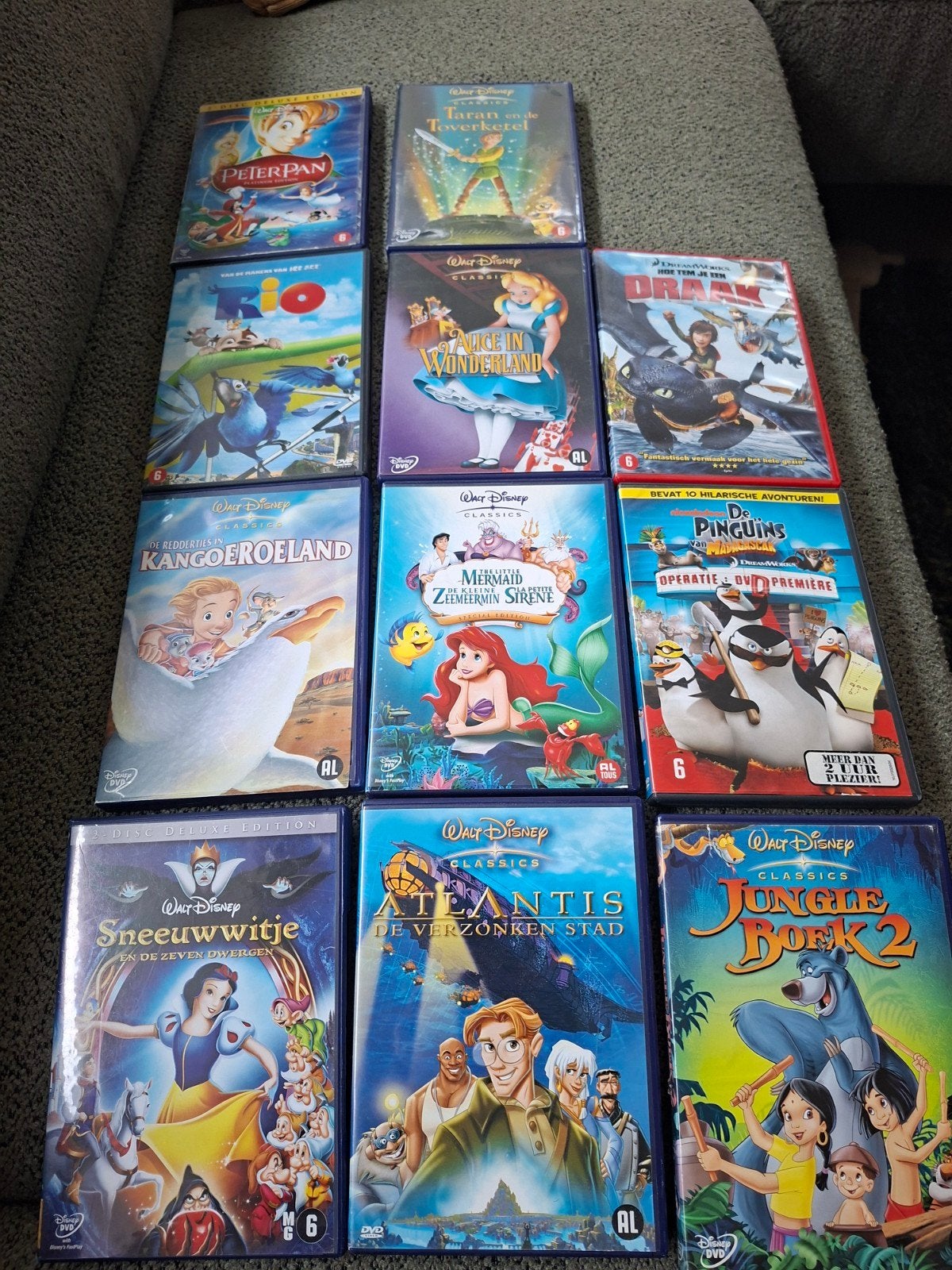 Grote collectie Disney en animatie DVD's, Ophalen, Gebruikt, Animatie, Alle leeftijden