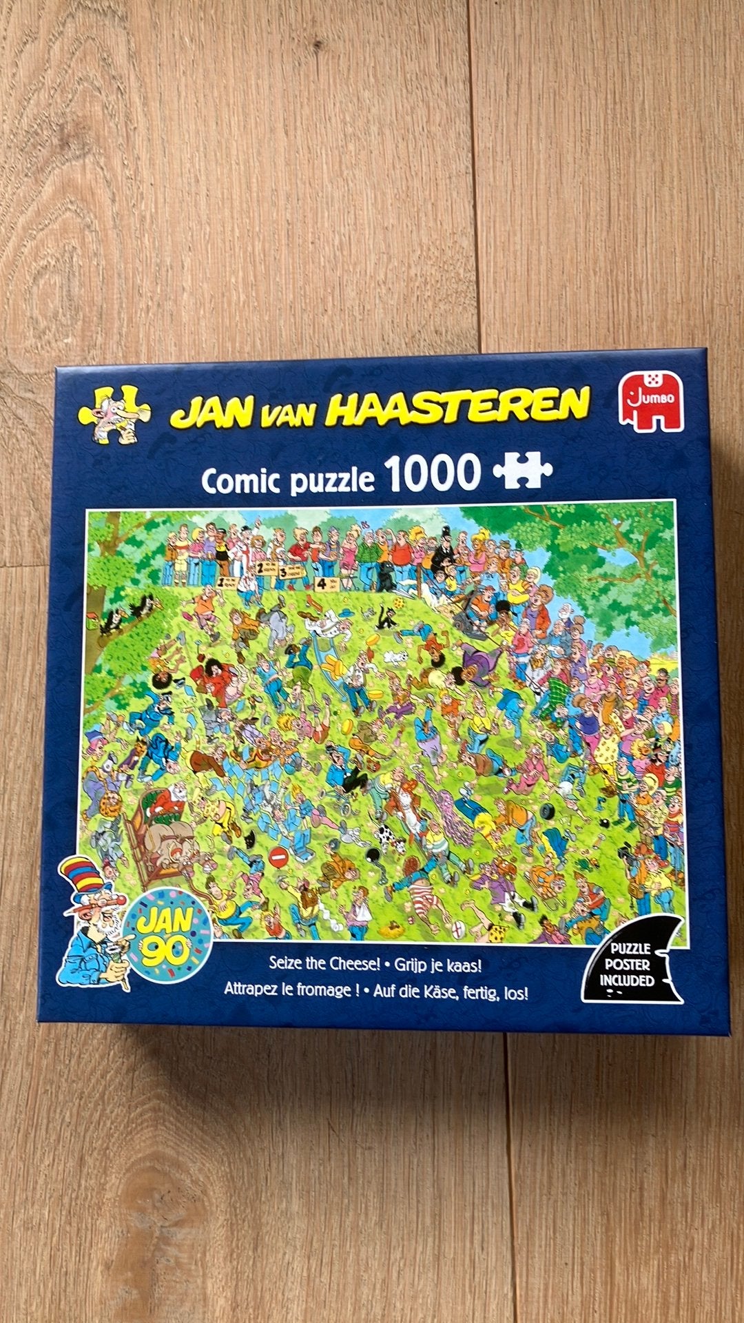 Jan van Haasteren puzzel ‘Grijp je kaas!’, Ophalen, 500 t/m 1500 stukjes, Zo goed als nieuw