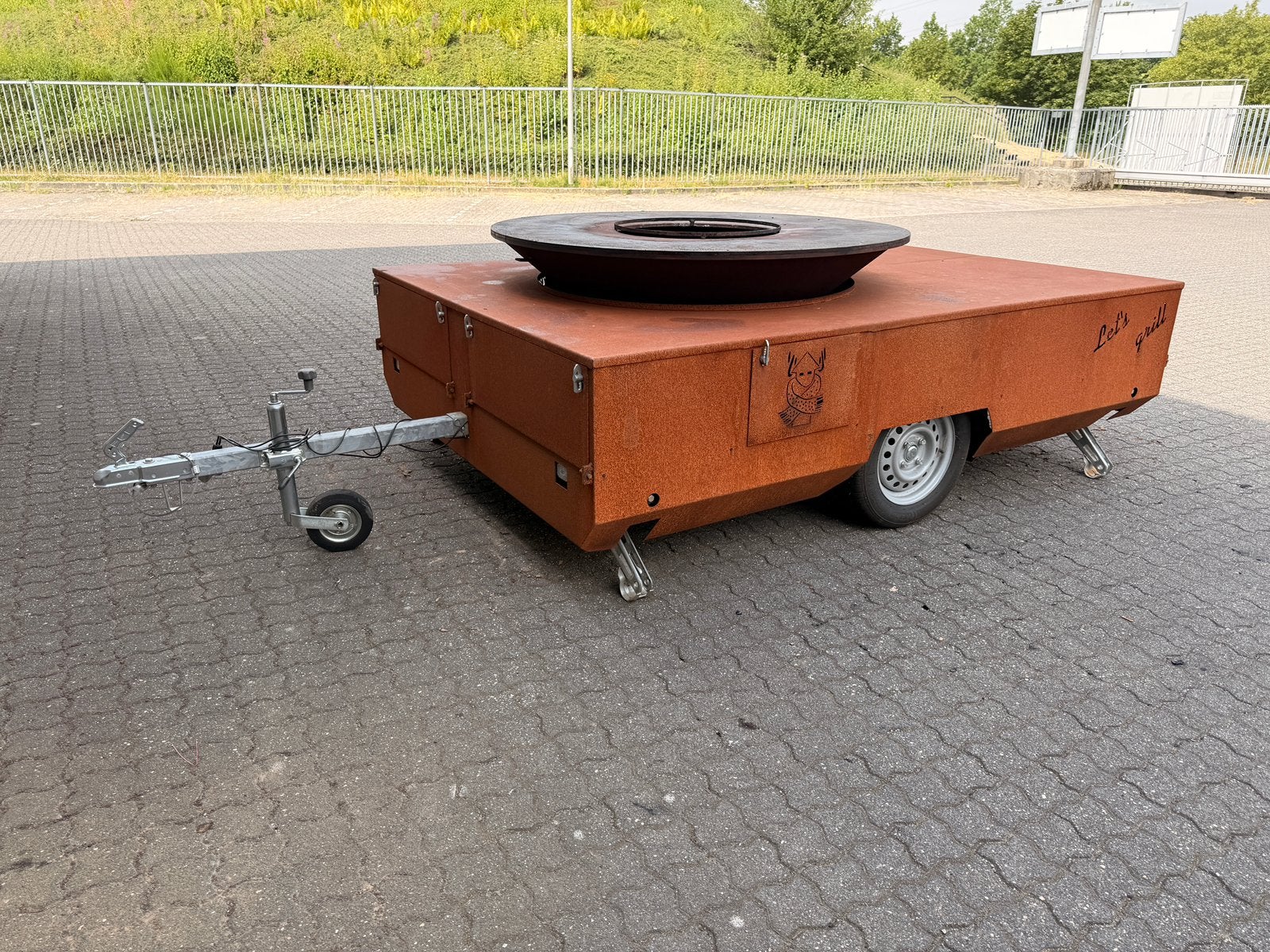 BBQ aanhanger, Ophalen of Verzenden, Zo goed als nieuw