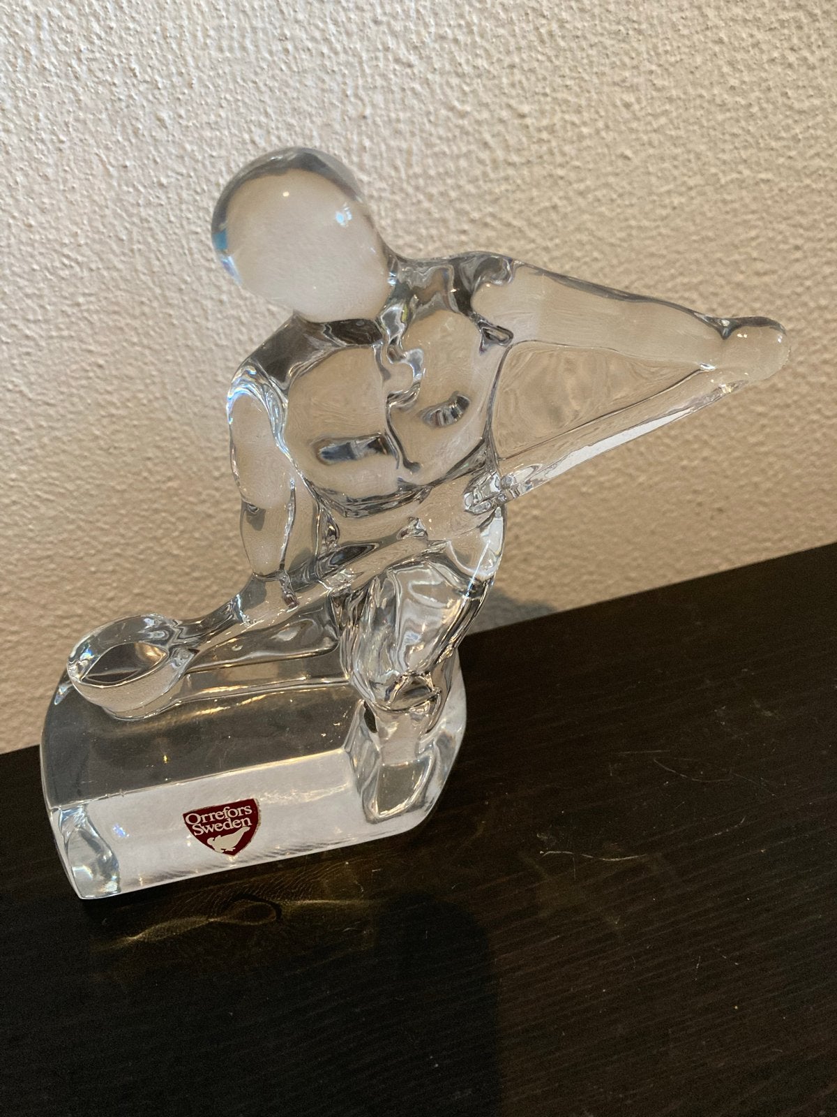Orrefors kristal 'Foundry Man' serie vaklieden 12cm, Ophalen of Verzenden