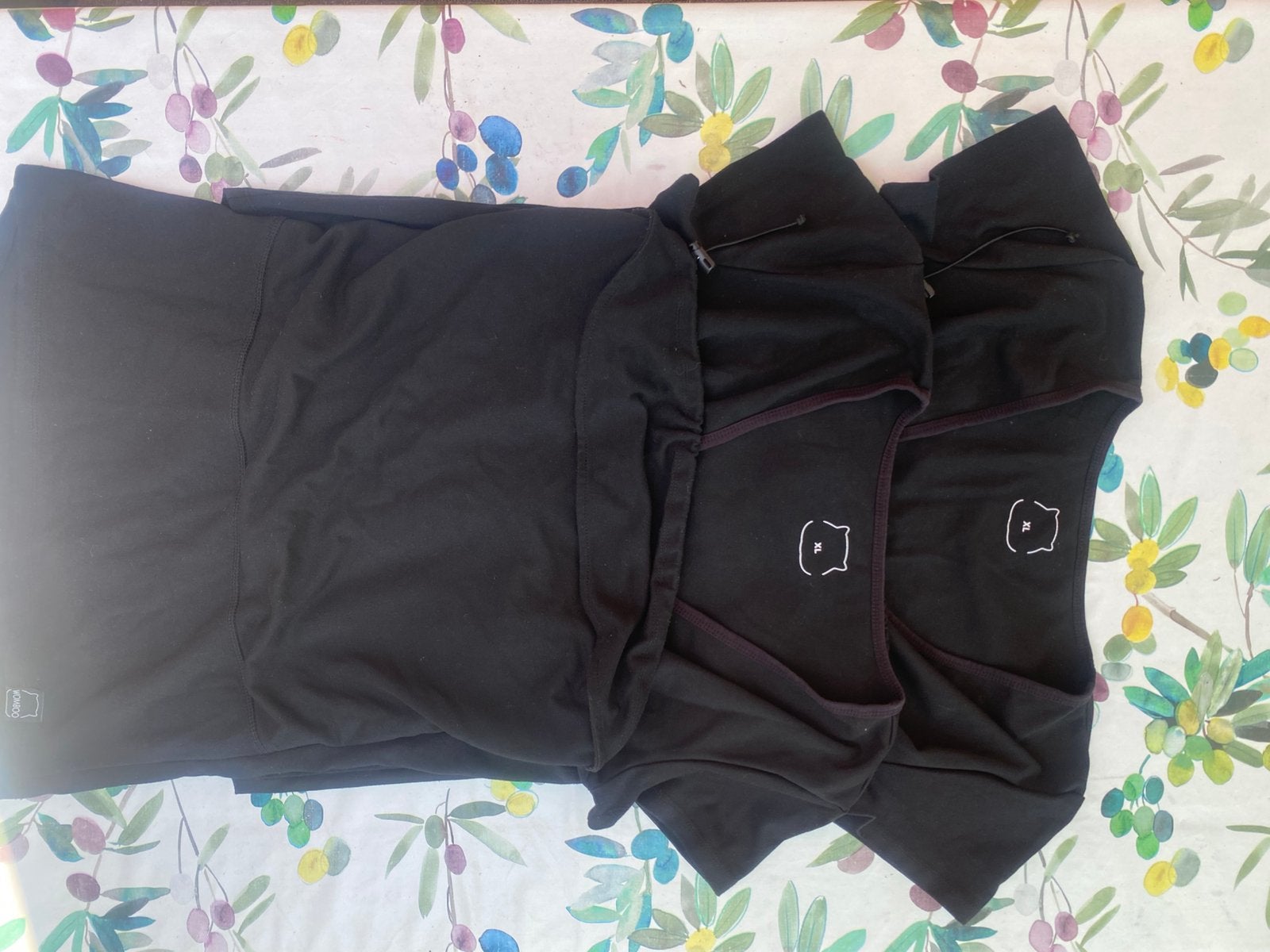 Womboo buidelshirts dames 2x zwart xl, Ophalen of Verzenden, Zo goed als nieuw, Maat 46/48 (XL) of groter, Zwart