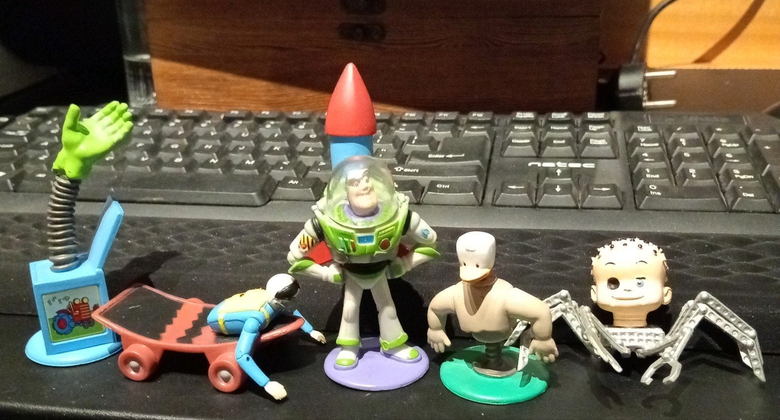 Zeldzaam! Toy Story Sid's Room Mutant Toys (Hasbro 2001), Ophalen of Verzenden, Overige figuren, Gebruikt, Beeldje of Figuurtje