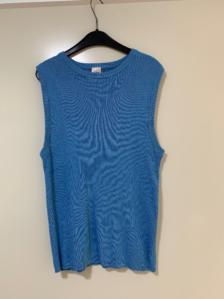 Blauw mouwloos dames t’shirt maat S, Anko, Blauw, Ophalen of Verzenden, Zo goed als nieuw