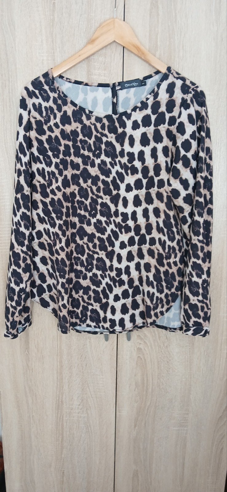 leuke perla nera leopard blouse mt s, Kleding | Dames, Maat 38/40 (M), Bruin, Perla nera, Ophalen of Verzenden