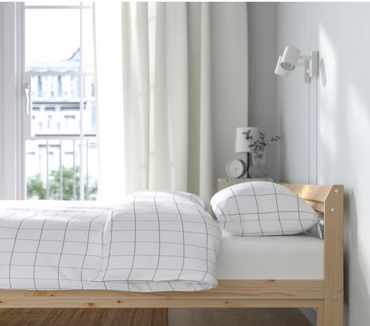 IKEA NEIDEN bed 140x200 met lattenbodem, Huis en Inrichting, Slaapkamer | Bedden, Ophalen, Gebruikt, Overige kleuren, Tweepersoons