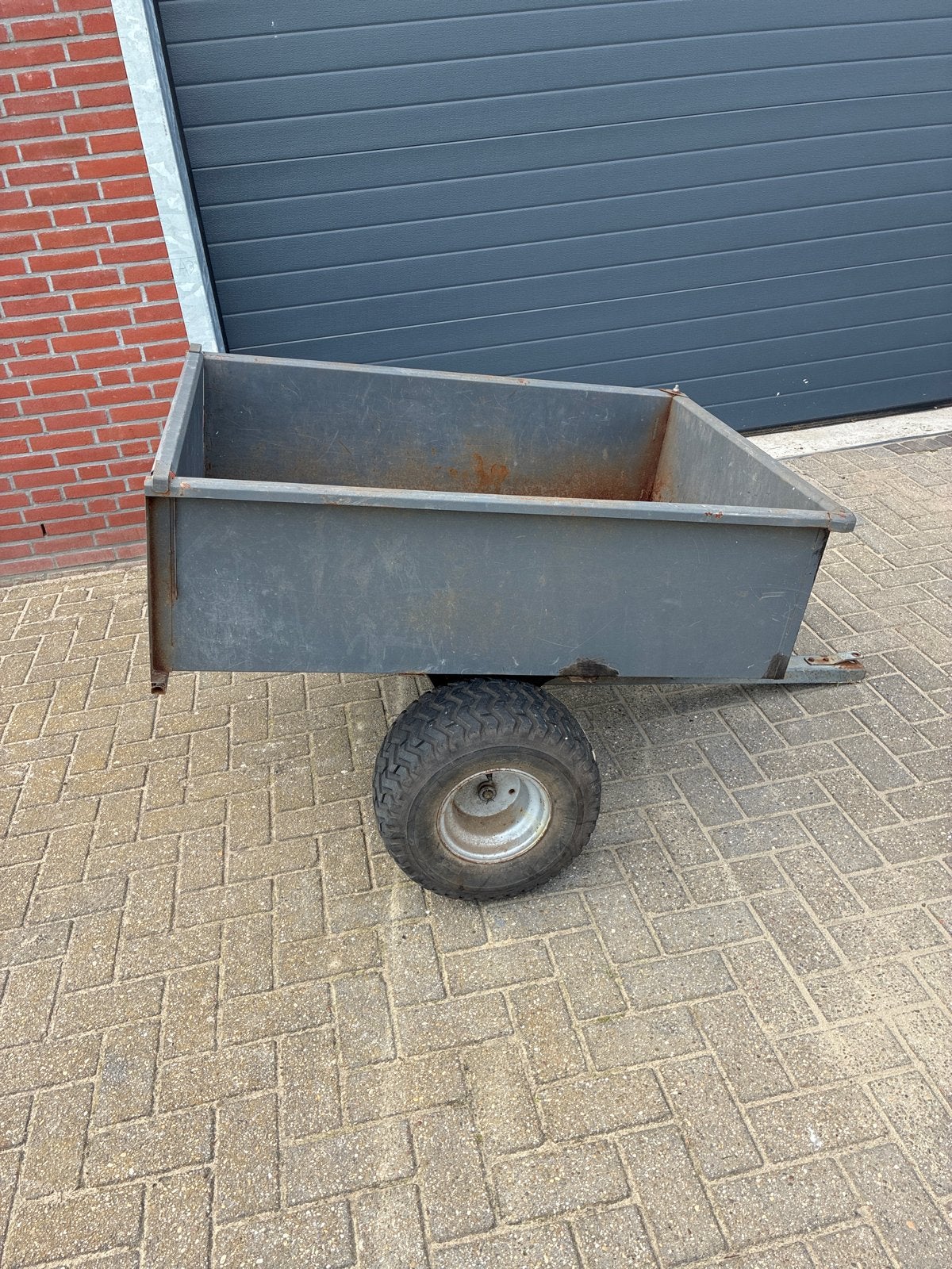 Stevige aanhanger voor achter zitmaaier/quad, Tuin en Terras, Ophalen, Gebruikt, 50 cm of meer