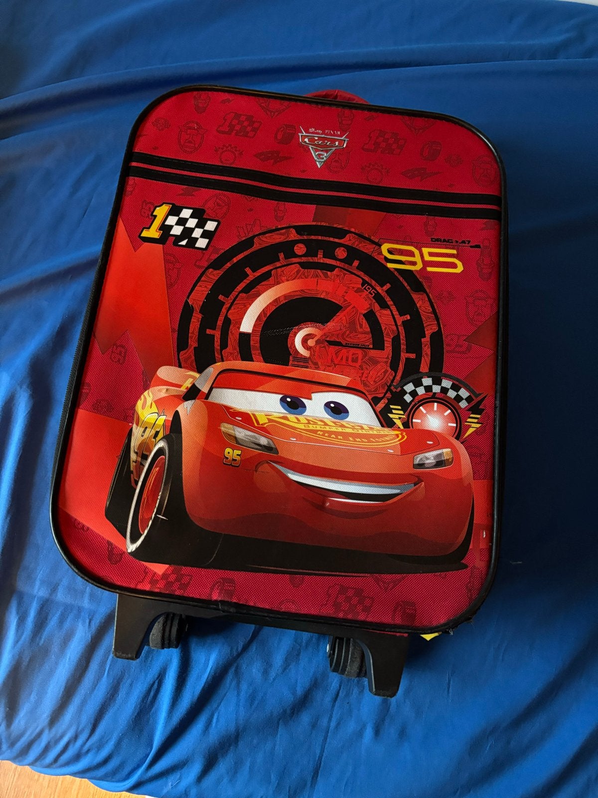 Cars rolkoffertje met wielen, Sieraden, Tassen en Uiterlijk, Ophalen, Hard kunststof, Minder dan 50 cm, Zo goed als nieuw