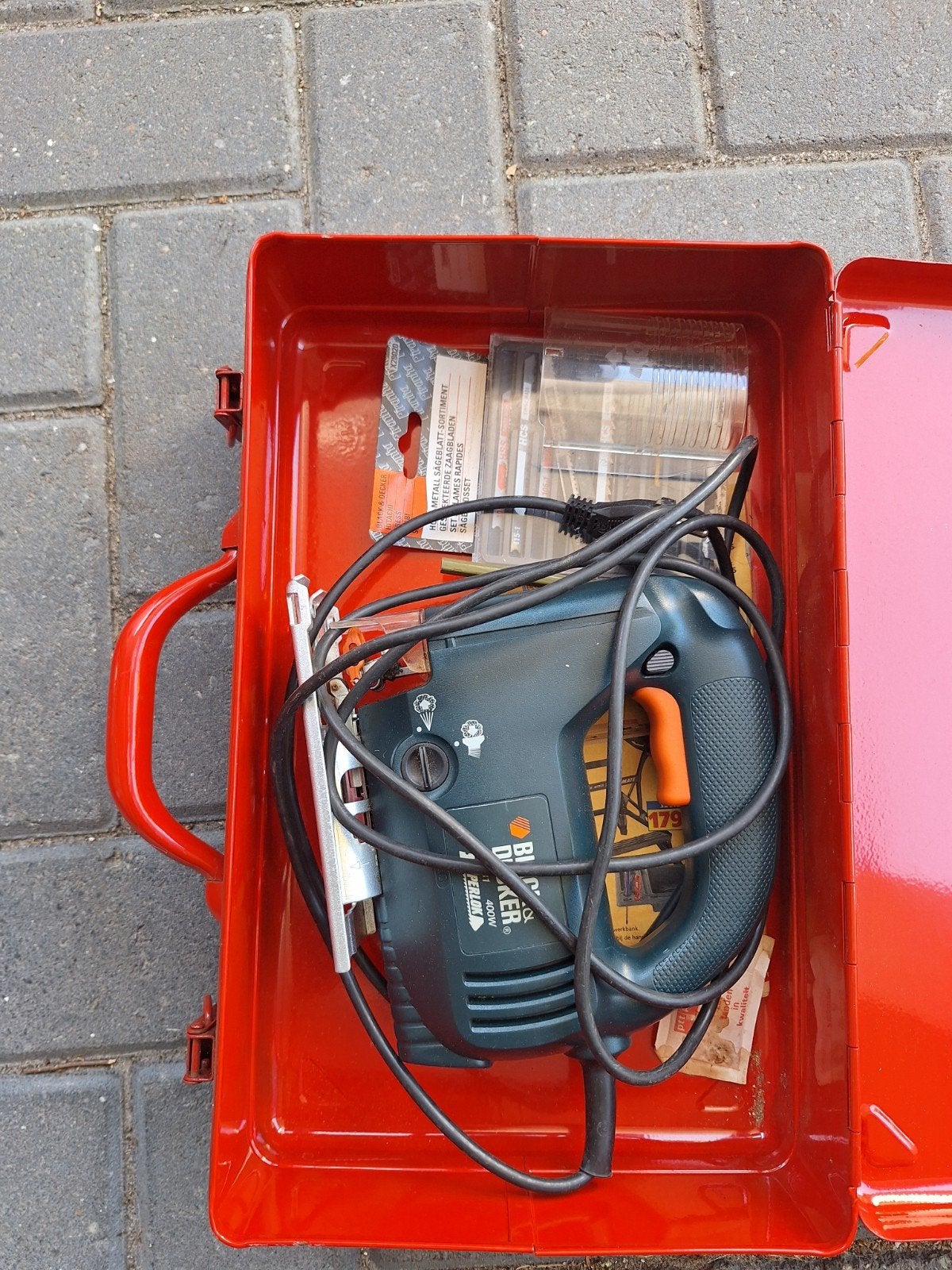 Black & Decker Decoupeerzaag met koffer, Doe-het-zelf en Verbouw, Minder dan 30 mm, Gebruikt, Decoupeerzaag, Ophalen of Verzenden