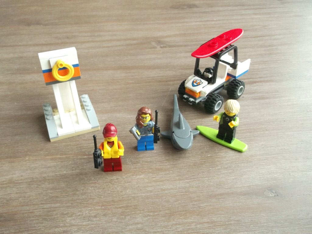 lego 60163 coast guard starter set (2017), Ophalen of Verzenden, Gebruikt, Complete set, Lego