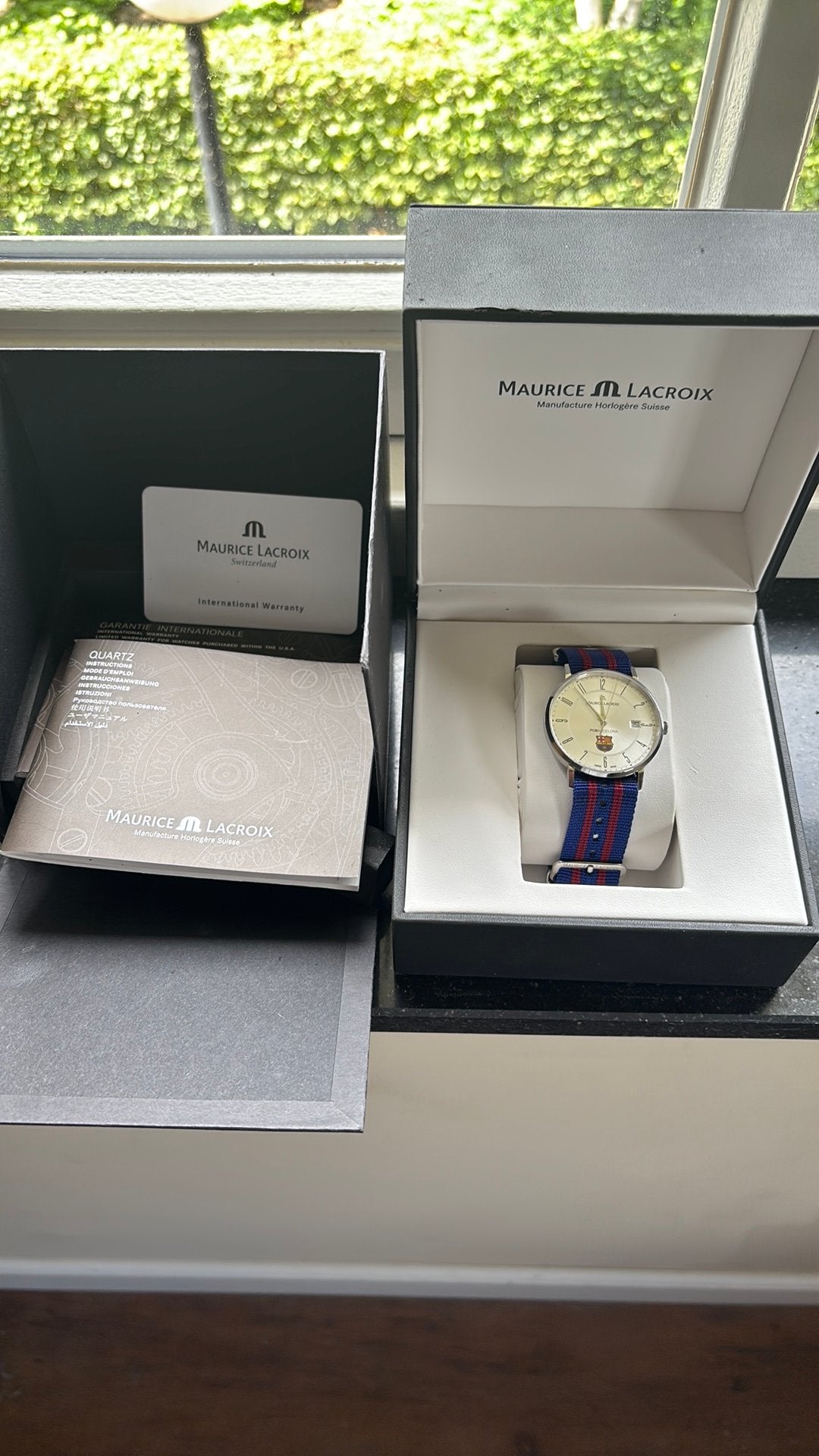Ongedragen Maurice lacroix horloge “barcelona”, Staal, Polshorloge, Overige materialen, Zo goed als nieuw