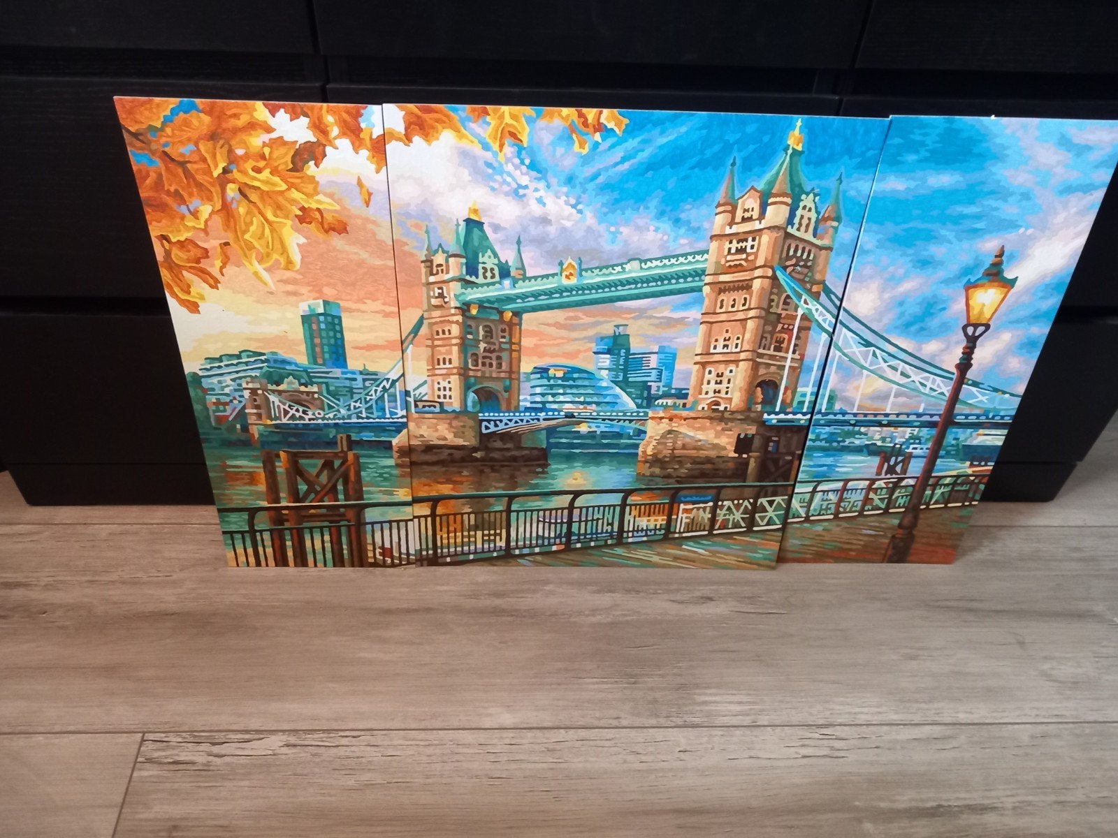 3 luik Schilderij  towerbridge, Ophalen