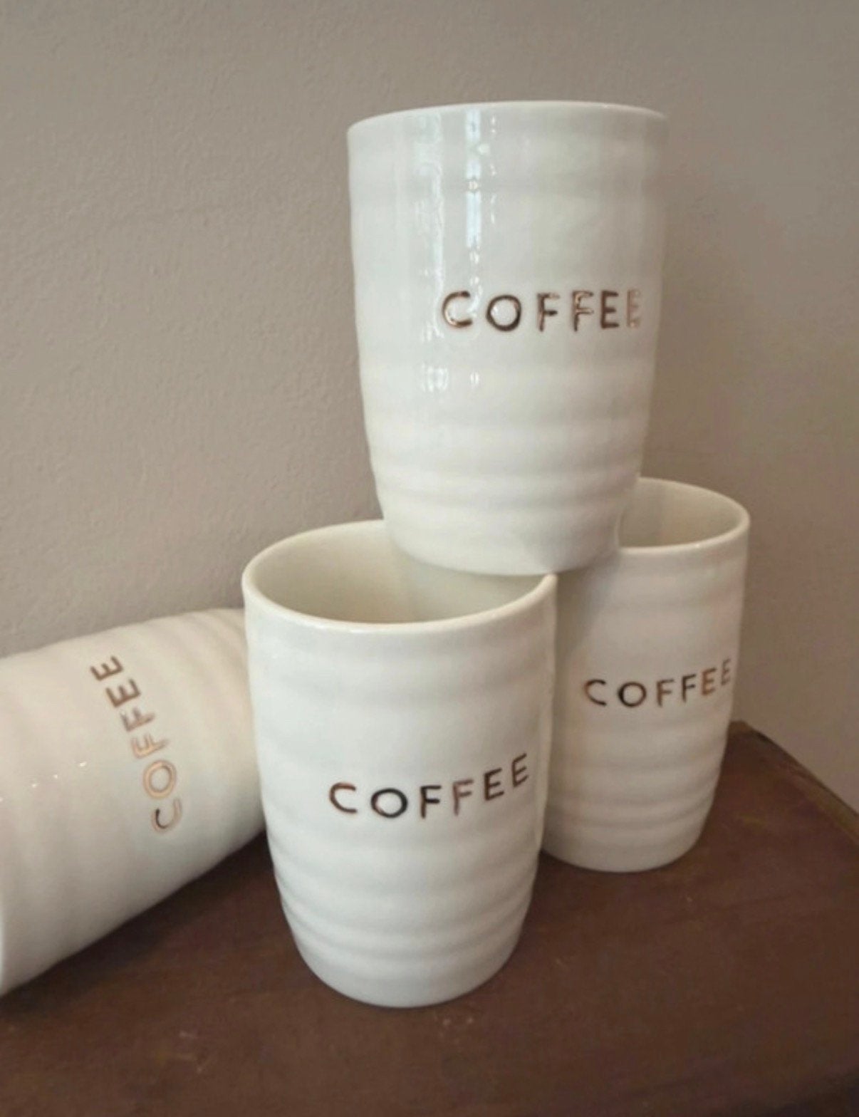 4 x Zusss mok - beker Coffee, Huis en Inrichting, Keramiek, -, Nieuw, Overige stijlen