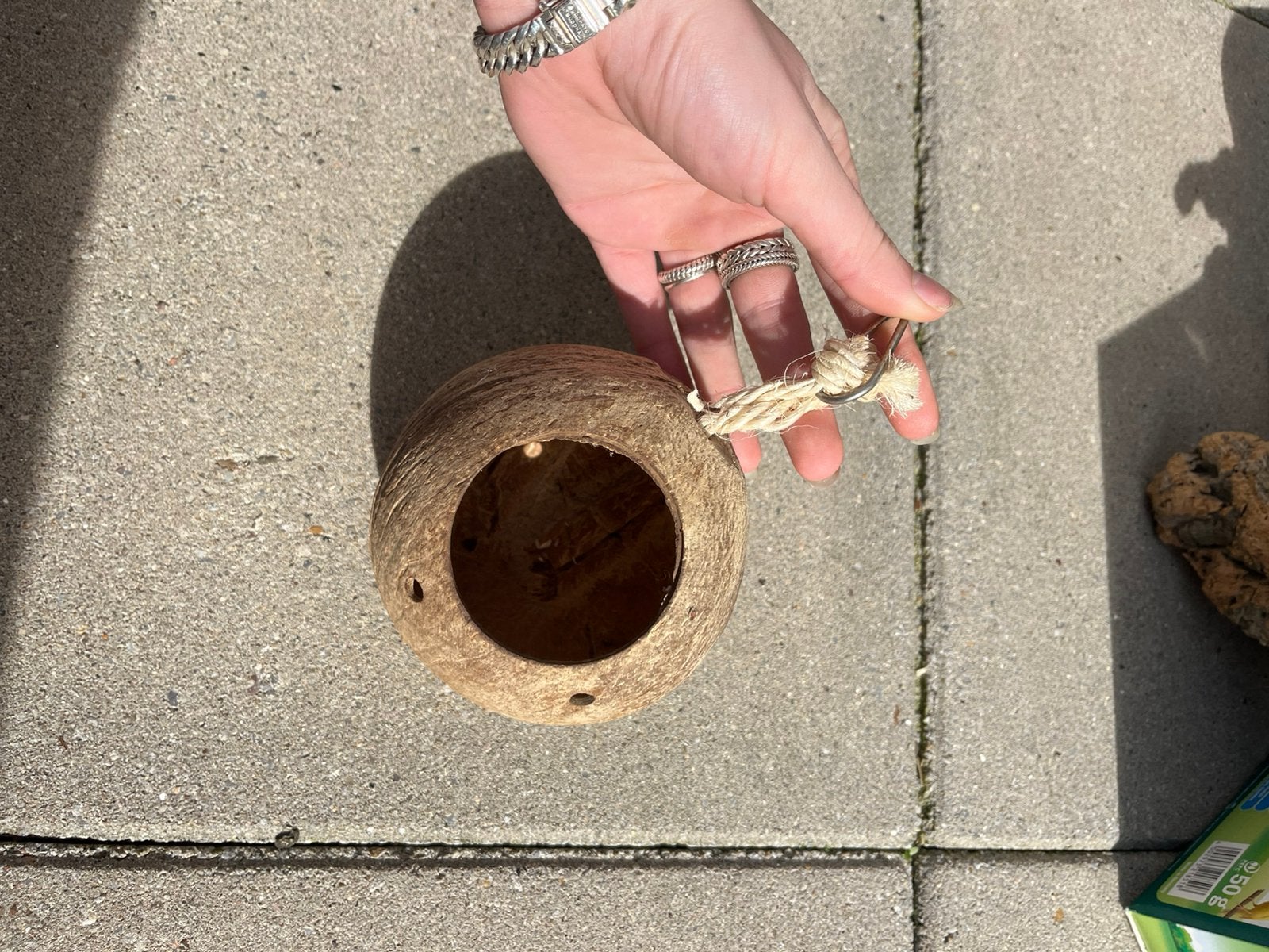 Hamster huisje, kokos noot, Dieren en Toebehoren, Ophalen of Verzenden, Zo goed als nieuw