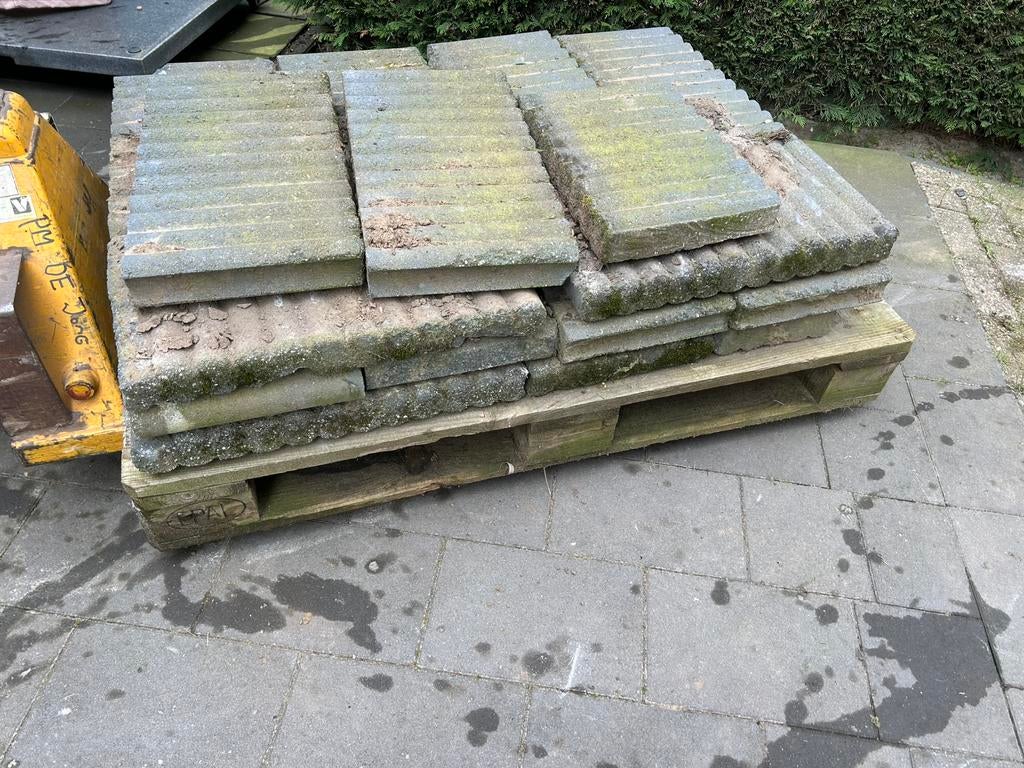 Terrasbanden, boorder rand, leg al klaar op pallet, Ophalen, Zo goed als nieuw, Beton, Overige typen