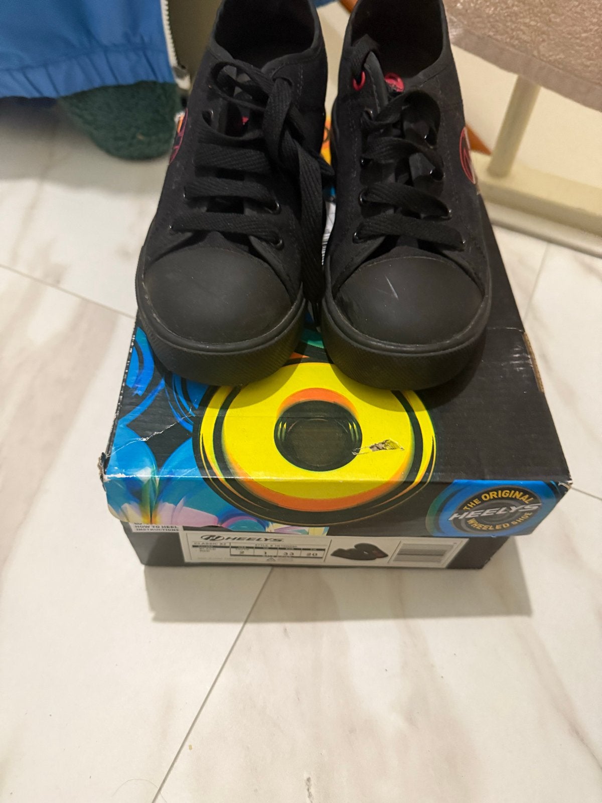 Heelys rolschoenen zwart - Maat 33, Ophalen of Verzenden, Gebruikt, Kinderen