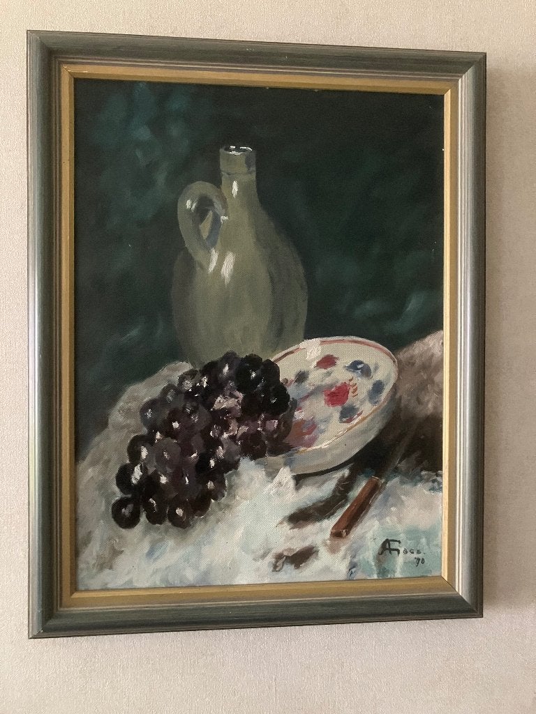 Schilderij - stilleven, Antiek en Kunst, Ophalen, Stilleven