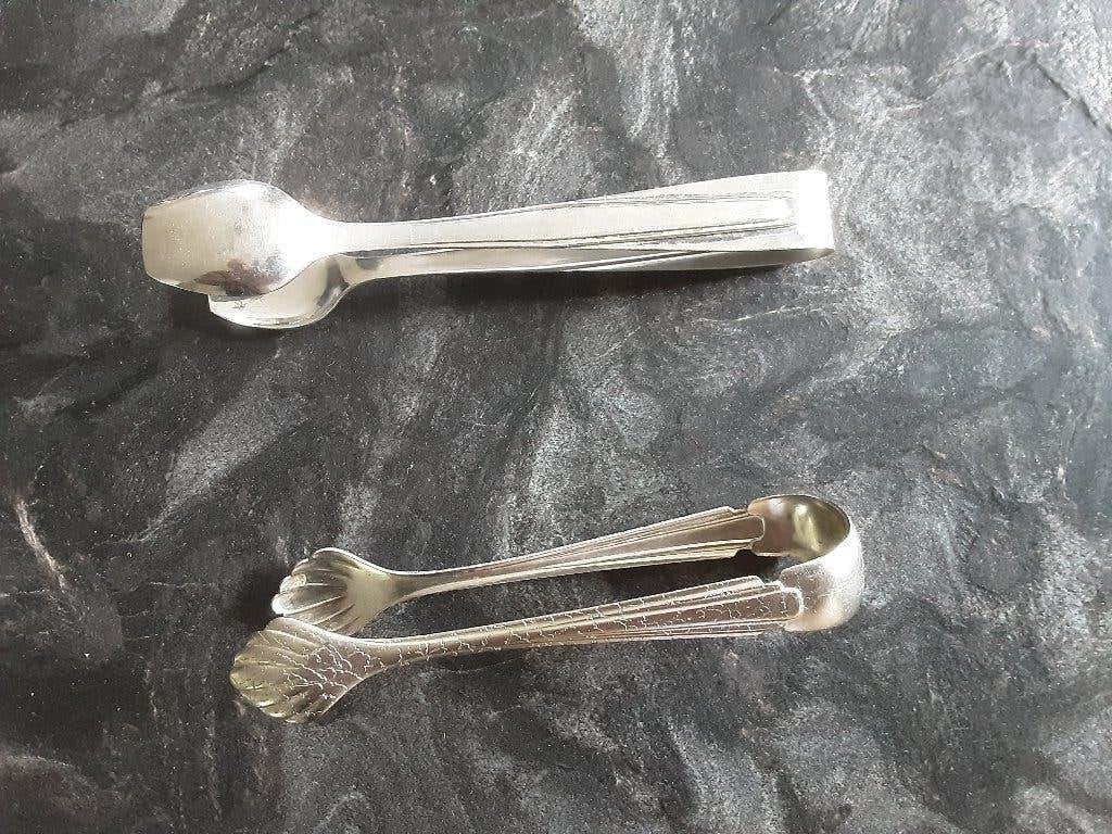 verzilverde suikertangen, Antiek en Kunst, Ophalen of Verzenden