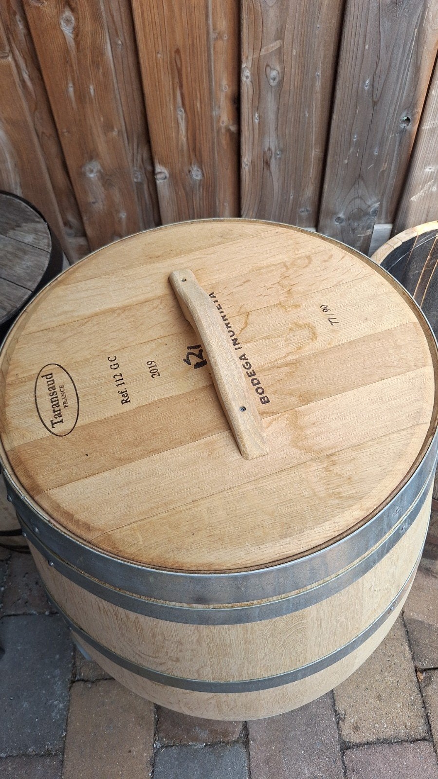 225ltr Eikenhouten Regenton met Kraan en Deksel, 150 liter of meer, Ophalen, Nieuw, Hout