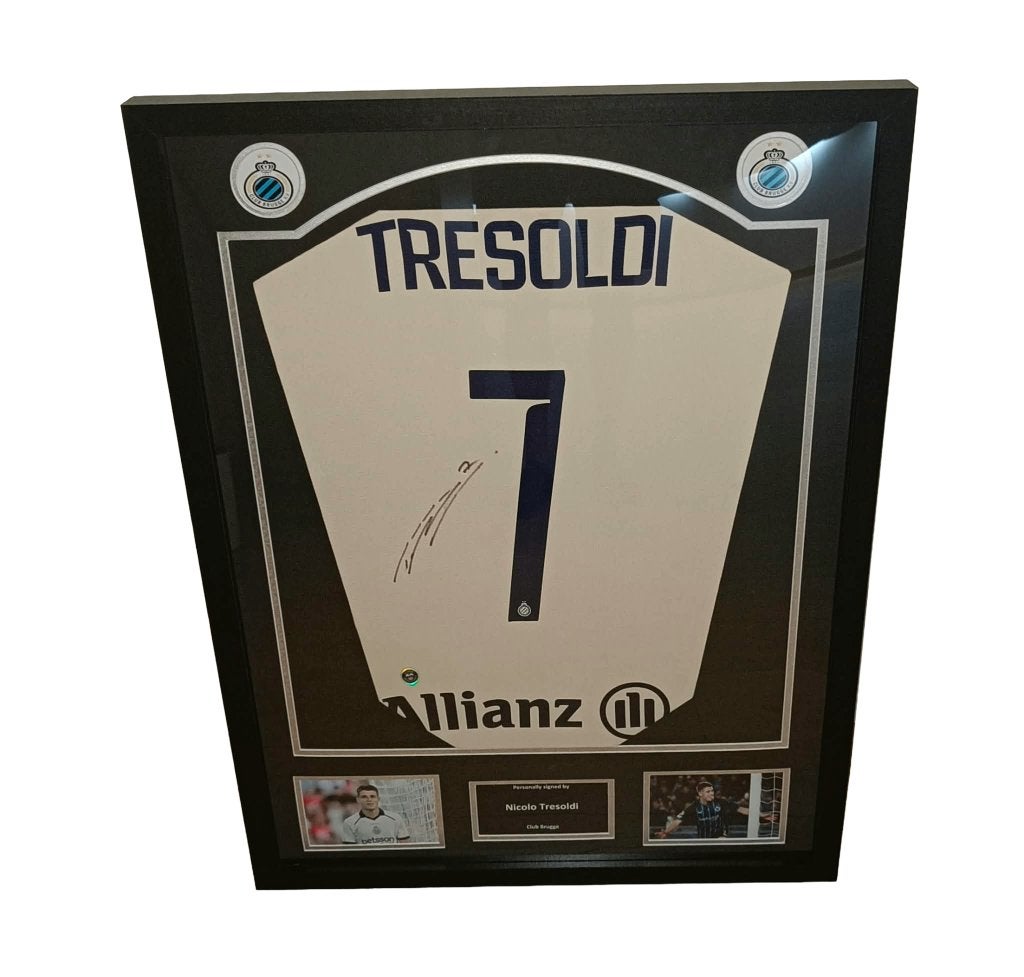 Gesigneerd shirt Nicolo Tresoldi - Brugge - met certificaat, Verzenden, Nieuw, Buitenlandse clubs, Shirt