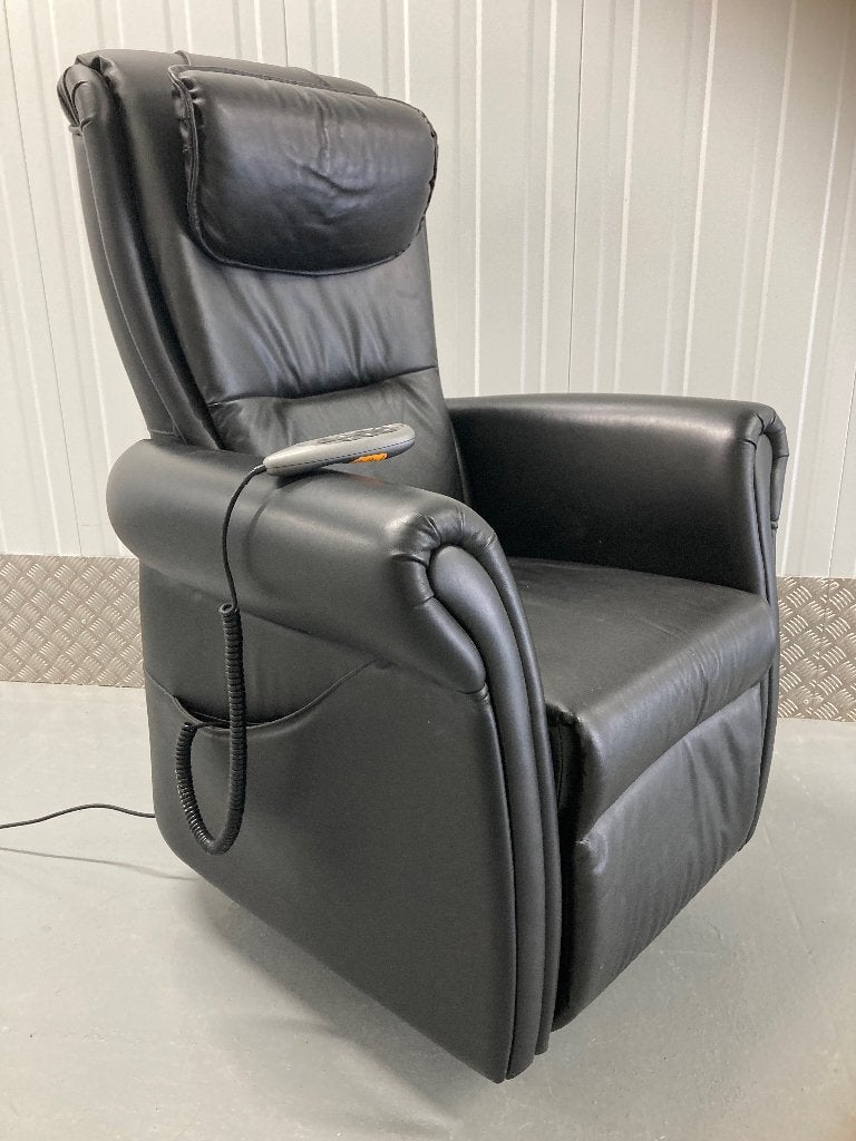 2 Fitform sta-op en relaxfauteuils, leer, Maat M i.z.g.s, Ophalen, Klassiek, Zo goed als nieuw, 50 tot 75 cm