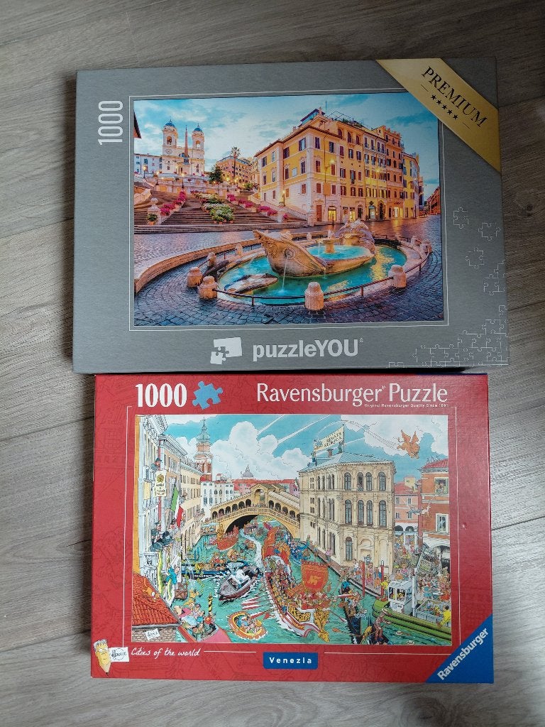 puzzles (2), Ophalen, 500 t/m 1500 stukjes, Zo goed als nieuw, Legpuzzel