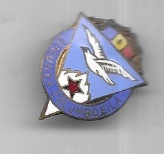 EMAILE DUIVEN BROCHE SPELD, Ophalen of Verzenden, Gebruikt, Dier of Natuur, Speldje of Pin
