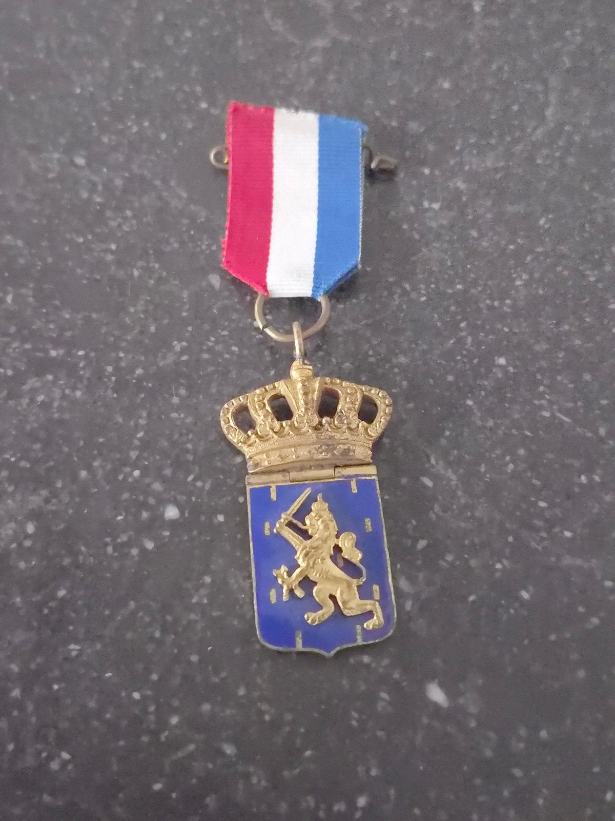 Antiek Draagschildje Trouwe Dienst Oud-Onderofficieren, Verzamelen, Ophalen of Verzenden