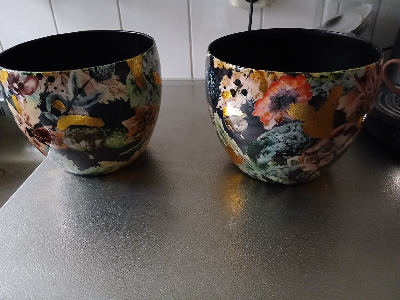 prachtige  bloempotten, Tuin en Terras, Bloempotten, Rond, Ophalen of Verzenden, Balkon, Metaal