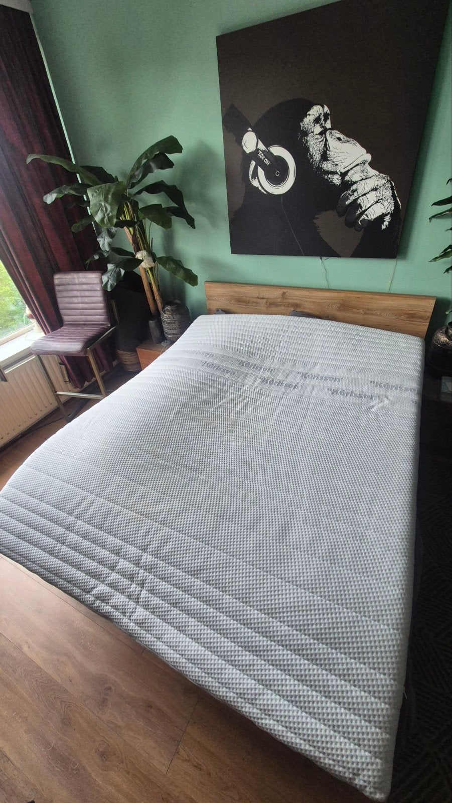 karlsson Vildar HR koudschuim top matras 160 x 200, Ophalen, Zo goed als nieuw, Tweepersoons, 160 cm