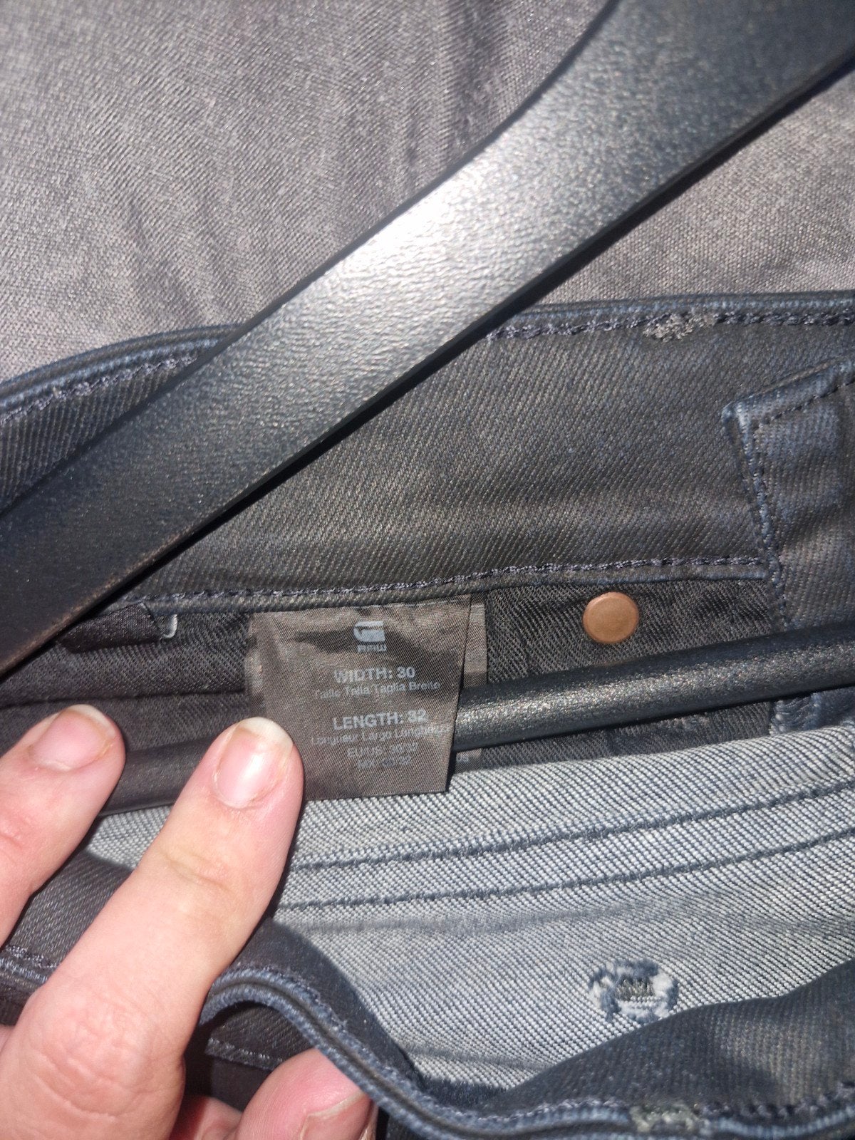 Zwarte nette broek maat 30-32, G-Star Raw, Zwart, Onbekend, W32 (confectie 46) of kleiner
