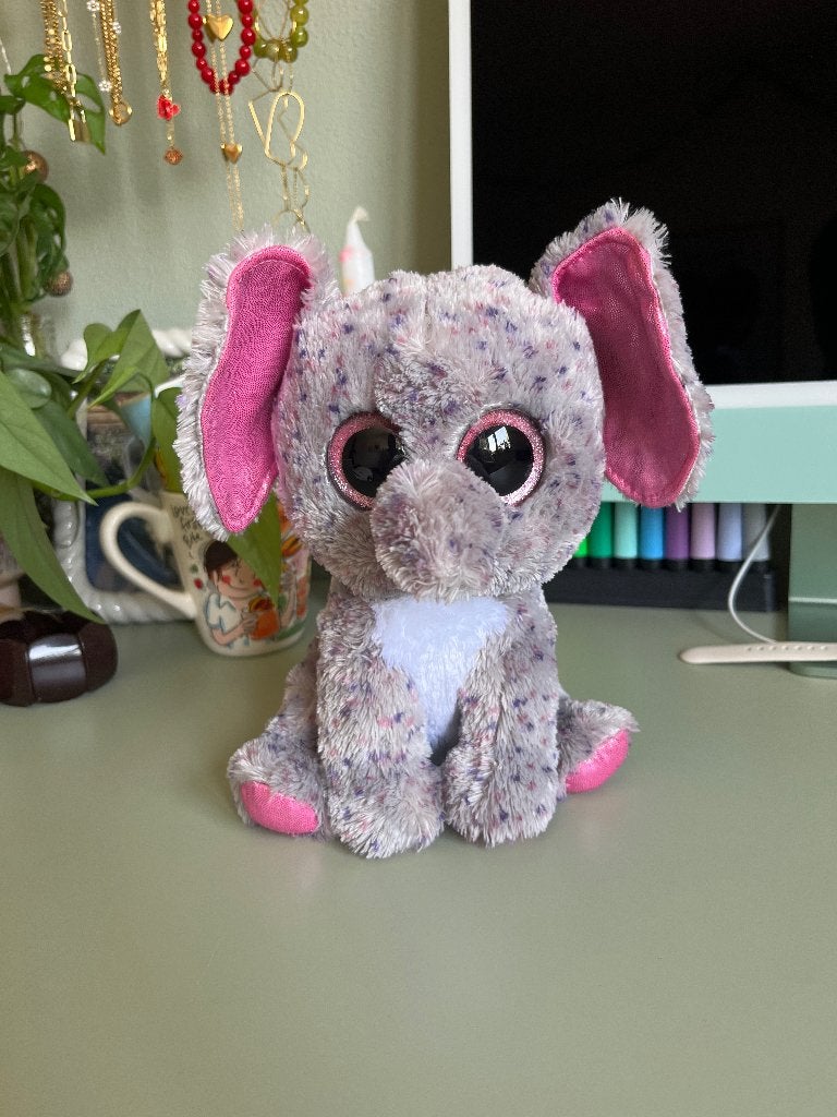 Ty knuffel - Specks, Grijs, Ophalen of Verzenden, Zo goed als nieuw, Middelgroot (20 tot 80 cm)