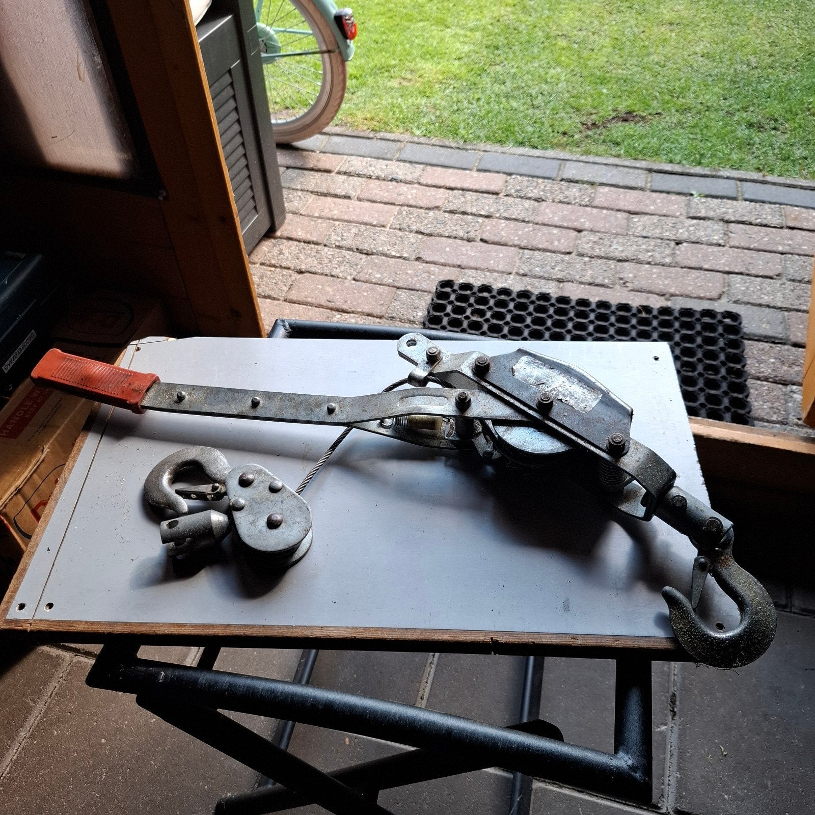 Te koop takel voor met de hand., Ophalen of Verzenden, Gebruikt