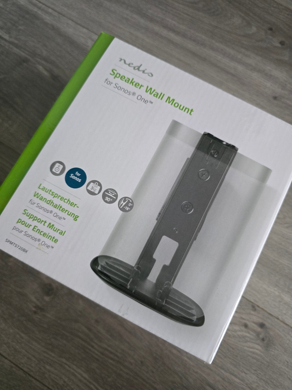 Nedis muurbeugel Sonos One Zwart, Nieuw (Y12), Ophalen of Verzenden, Nieuw, 1 handset