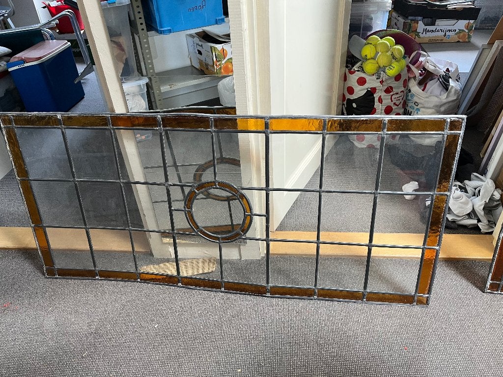 glas in lood bovenlichten, Ophalen, Gebruikt, Overige typen, 120 tot 160 cm