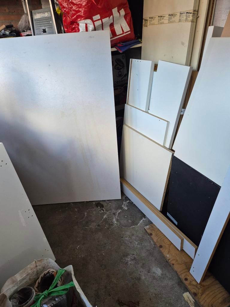 Witte kastplanken ,MDF, Ophalen of Verzenden, Nieuw